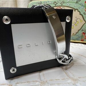 Colibri Stainless Steel Two-Tone ID Chain Bracelet